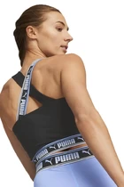 Топ женский Pumа Strong Branding Tank черно-лилового цвета