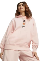 Худі жіноче Puma DOWNTOWN Graphic Hoodie рожевого кольору