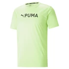 Футболка чоловіча Puma Fit Logo Tee Graphic салатного кольору