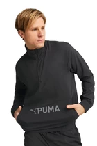Худі чоловіче Puma Fit Woven 1/2 Zip чорного кольору