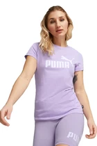 Футболка женская Puma ESS Logo Tee сиреневого цвета