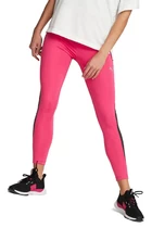 Легінси жіночі Puma EVOSTRIPE High-Waist Tights малинового з чорним кольором