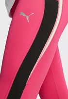 Легінси жіночі Puma EVOSTRIPE High-Waist Tights малинового з чорним кольором