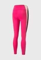 Легінси жіночі Puma EVOSTRIPE High-Waist Tights малинового з чорним кольором