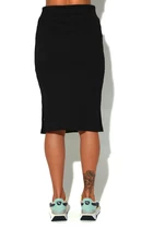 Юбка Classics Ribbed Midi Skirt черного цвета