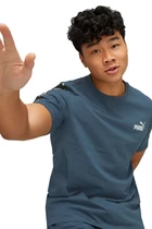 Футболка чоловіча Puma ESS+ Tape Tee темно-синього кольору