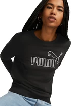 Свитшот женский Puma ESS Elevated Crew черного цвета (67409001)