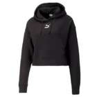 Худи женское Puma CLASSICS Cropped Hoodie черного цвета