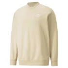 Свитшот мужской Puma CLASSICS V-Collar Sweat молочного цвета