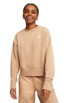 Толстовка женская Puma HER Crew бежевого цвета