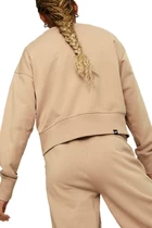 Толстовка женская Puma HER Crew бежевого цвета