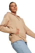 Худи женское Puma HER Full-Zip Hoodie бежевого цвета