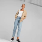 Худи женское Puma HER Full-Zip Hoodie бежевого цвета