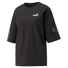 Футболка женская Puma POWER Colorblock Tee черного цвета