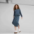 Толстовка женская Puma HER Crew темно-синего цвета