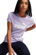 Футболка жіноча Puma ESS Logo Heather Tee бузкового кольору