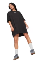 Футболка-платье женская Puma CLASSICS Oversized Tee черного цвета