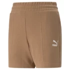 Спортивные шорты женские Puma CLASSICS PINTUCK SHORTS коричневого цвета