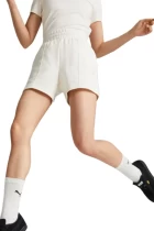 Спортивные шорты женские Puma CLASSICS PINTUCK SHORTS белого цвета