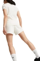 Спортивные шорты женские Puma CLASSICS PINTUCK SHORTS белого цвета