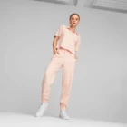 Футболка женская Puma HER Polo Tee светло-розового цвета