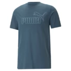 Футболка мужская Puma ESS ELEVATED Tee темно-синего цвета