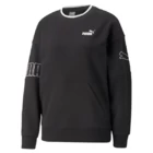 Свитшот женский Puma Power Colorblock Crew черного цвета