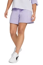 Спортивные шорты женские Puma POWER Colorblock Shorts сиреневого цвета