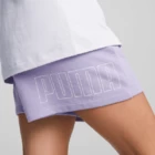 Спортивные шорты женские Puma POWER Colorblock Shorts сиреневого цвета