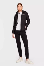 Куртка спортивная женская EA7 Emporio Armani Bomber Jacket черного цвета