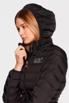 Куртка спортивная женская EA7 Emporio Armani Bomber Jacket черного цвета