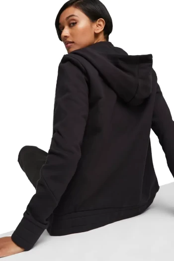 Куртка спортивна жіноча Puma BMW MMS WMN HDD Sweat Jacket чорного кольору 62136101