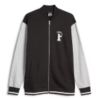 Куртка спортивная мужская Puma Squad Track Jacket черно-серого цвета