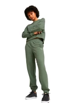 Спортивний костюм жіночий Puma Loungewear Suit TR болотного кольору