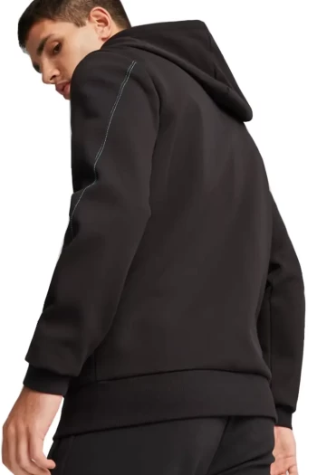Худі чоловіче Puma MAPF1 Hooded Sweat Jacket чорно-бірюзового кольору