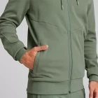 Худі чоловіче Puma MAPF1 Hooded Sweat Jacket болотного кольору