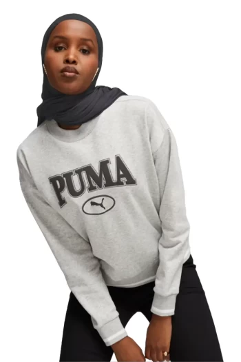 Худі жіноче Puma Squad Crew світло-сірого кольору