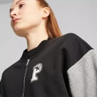 Бомбер жіночий Puma Squad Track Jacket чорно-сірого кольору