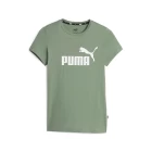 Футболка женская Puma ESS Logo Tee эвкалиптового цвета