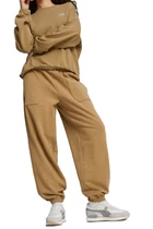 Спортивні штани жіночі Puma Downtown Women's Sweatpants світло-коричневого кольору