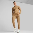 Свитшот мужской Puma ESS Small Logo Crew светло-коричневого цвета