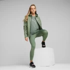 Худи женское Puma Evostripe Full-Zip Hoodie эвкалиптового цвета