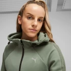 Худи женское Puma Evostripe Full-Zip Hoodie эвкалиптового цвета