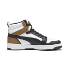 Високі кросівки чоловічі Puma Rebound v6 чорно-біло-коричневого кольору