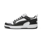 Кроссовки мужские-женские Puma Rebound v6 Low черно-белого цвета