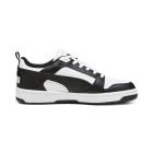 Кроссовки мужские-женские Puma Rebound v6 Low черно-белого цвета