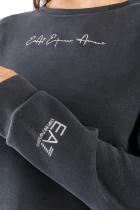 Свитшот женский EA7 Emporio Armani Sweatshirt антрацитового цвета