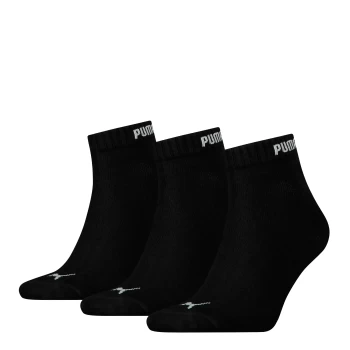 Шкарпетки чоловічі-жіночі Puma Quarter-V 3P чорного кольору