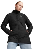 Куртка спортивная женская Puma ESS+ Padded Jacket черного цвета 67536401