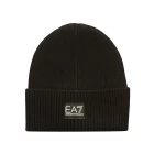 Шапка женская-мужская EA7 Emporio Armani Beanie Hat черного цвета